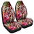 Hawaii Polynesian Turtle Tropical Hibiscus Plumeria Car Seat Covers - Red - AH Universal Fit Black - Polynesian Pride