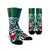 Hawaii Polynesian Turtle Tropical Hibiscus Plumeria Crew Socks - Turquoise - AH Crew Socks White - Polynesian Pride