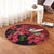 Hawaii Red Hibiscus Humming Bird Round Carpet - AH - Polynesian Pride