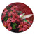 Hawaii Red Hibiscus Humming Bird Round Carpet - AH Round Carpet Luxurious Plush - Polynesian Pride