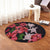 Hawaii Red Hibiscus Turtle Round Carpet - AH - Ray Style - Polynesian Pride