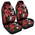 Hawaii Red Hibiscus Turtle Car Seat Covers - AH - Ray Style Universal Fit Black - Polynesian Pride