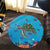 Hawaii Sea Cartoon Round Carpet - AH - Polynesian Pride