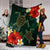 Hawaii Sea Turtle Hibiscus Plumria Premium Blankets - AH - Polynesian Pride