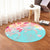 Hawaii Sea Turtle Plumeria Round Carpet - AH - Polynesian Pride