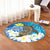 Hawaii Sea Turtle Plumeria Coconut Tree Round Carpet - AH - Polynesian Pride