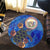 Hawaii Seal Of Hawaii Hibiscus Ocean Turtle Polynesian Round Carpet - AH - Polynesian Pride