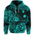 Custom Hawaii Shaka Polynesian Hoodie Unique Style Turquoise LT8 - Polynesian Pride