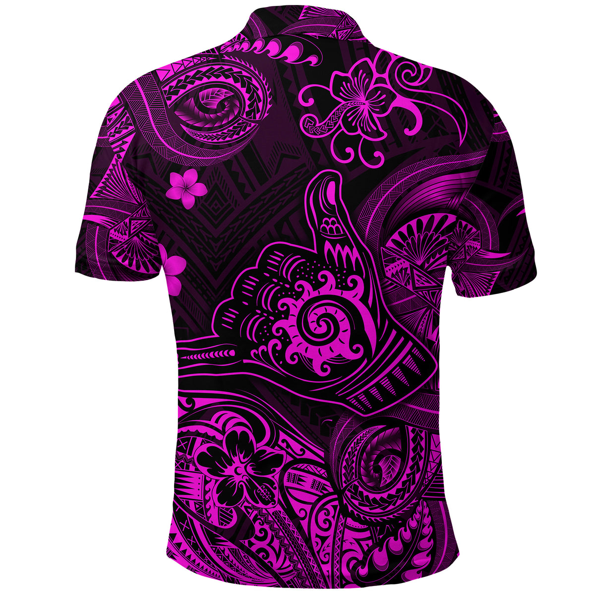 Hawaii Shaka Polynesian Polo Shirt Unique Style Pink LT8 - Polynesian Pride