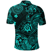 Hawaii Shaka Polynesian Polo Shirt Unique Style Turquoise LT8 - Polynesian Pride