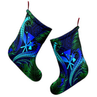 Hawaii Shark Polynesian Tropical Christmas Stocking - Blue - AH - Polynesian Pride