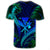 Hawaii Shark Polynesian Tropical T Shirt Blue - Polynesian Pride