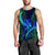 Hawaii Shark Polynesian Tropical Tank Top - Blue - AH Black - Polynesian Pride