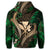 Hawaii Shark Polynesian Tropical Zip Hoodie Gold - Polynesian Pride