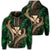 Hawaii Shark Polynesian Tropical Zip Hoodie Gold Unisex Art - Polynesian Pride