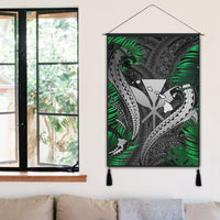 Hawaii Shark Polynesian Tropical Hanging Poster - Gray - AH - Polynesian Pride