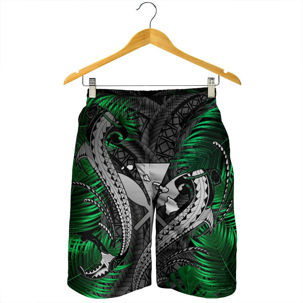 Hawaii Shark Polynesian Tropical Men's Shorts - Gray - AH - Polynesian Pride