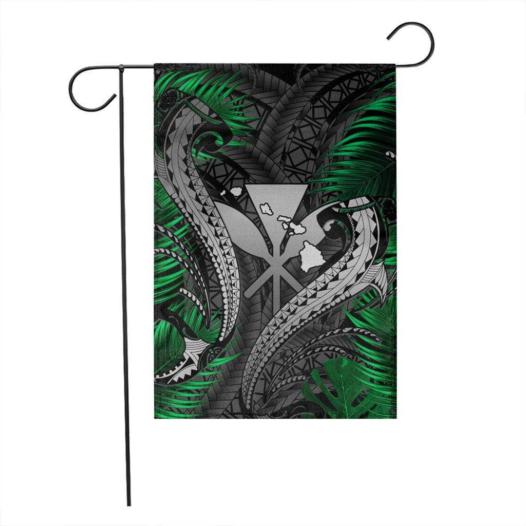 Hawaii Shark Polynesian Tropical Flag - Gray - AH - Polynesian Pride