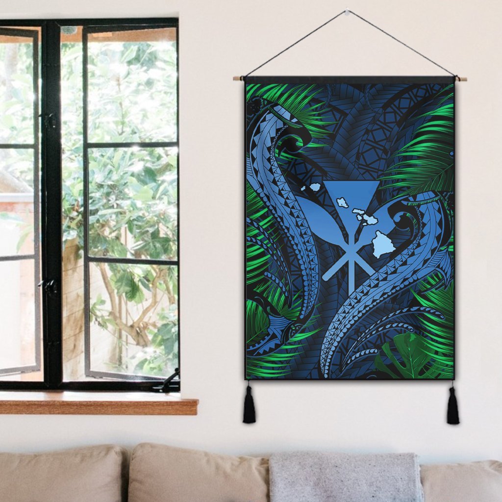 Hawaii Shark Polynesian Tropical Hanging Poster - Pastel - AH - Polynesian Pride