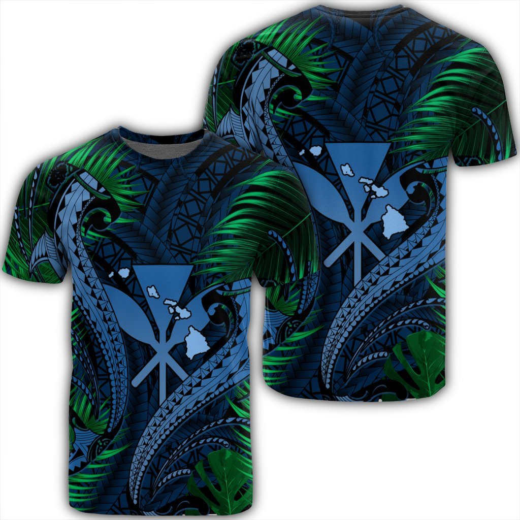 Hawaii Shark Polynesian Tropical T Shirt Pastel Unisex Black - Polynesian Pride