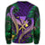 Hawaii Shark Polynesian Tropical Sweatshirt - Purple - AH - Polynesian Pride