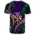 Hawaii Shark Polynesian Tropical T Shirt Purple - Polynesian Pride