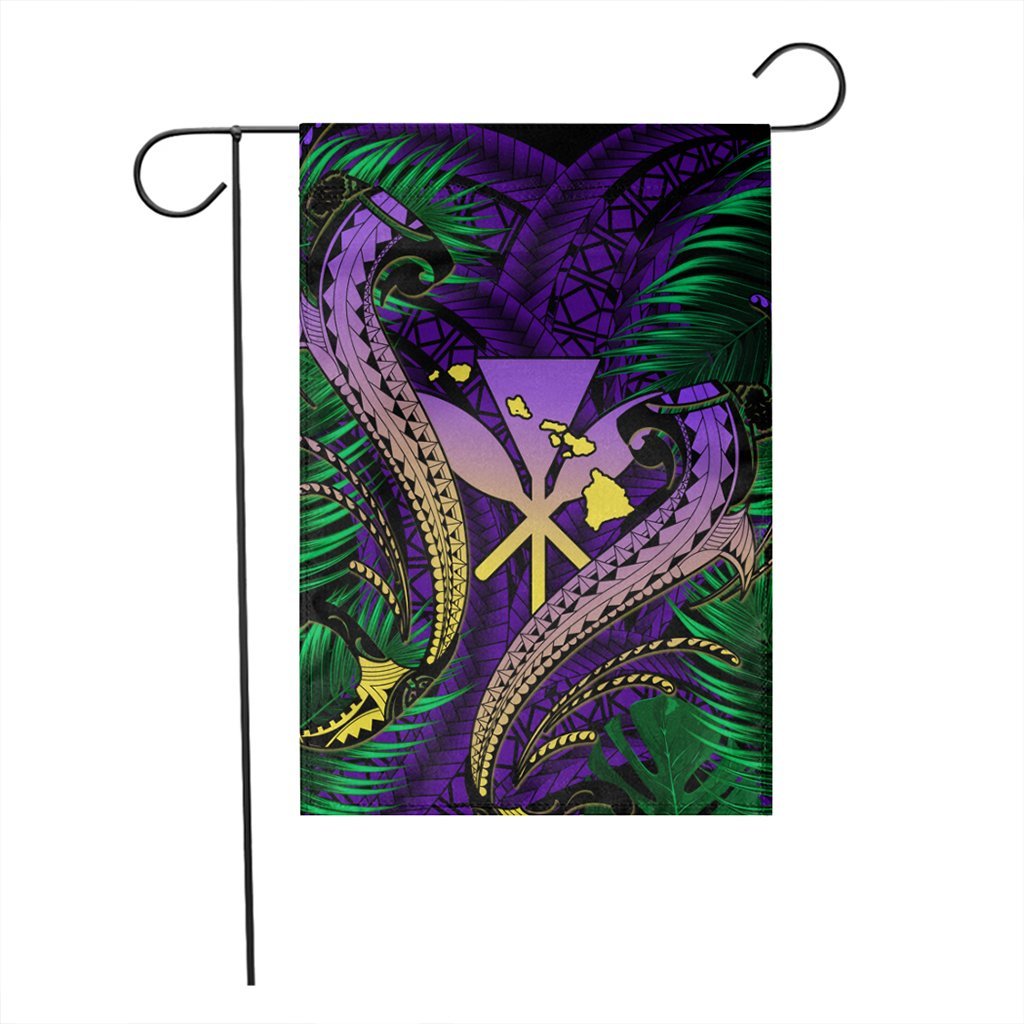 Hawaii Shark Polynesian Tropical Flag - Purple - AH - Polynesian Pride