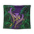 Hawaii Shark Polynesian Tropical Tapestry - Purple - AH Wall Tapestry Black - Polynesian Pride