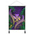 Hawaii Shark Polynesian Tropical Hanging Poster - Purple - AH Hanging Poster Cotton And Linen - Polynesian Pride