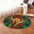 Hawaii Shark Polynesian Tropical Round Carpet - Red - AH - Polynesian Pride