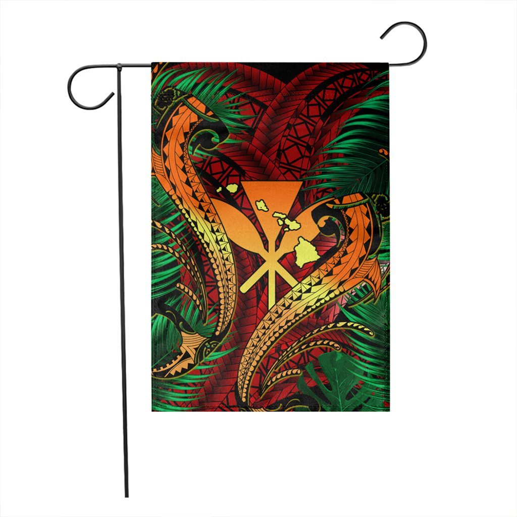 Hawaii Shark Polynesian Tropical Flag - Red - AH - Polynesian Pride