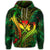 Hawaii Shark Polynesian Tropical Zip Hoodie Reggae - Polynesian Pride