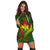 Hawaii Shark Polynesian Tropical Hoodie Dress - Reggae - AH - Polynesian Pride