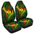 Hawaii Shark Polynesian Tropical Car Seat Covers - Reggae - AH Universal Fit Black - Polynesian Pride