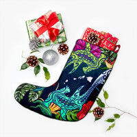 Hawaii Shark Tropical Color Christmas Stocking - AH - Polynesian Pride