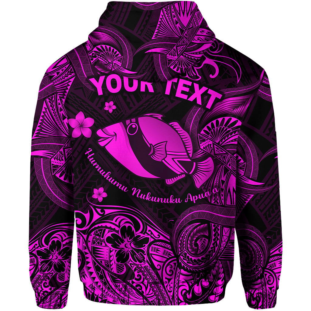 Custom Hawaii State Fish: Humuhumu Nukunuku Apuaa Polynesian Hoodie Unique Style Pink LT8 - Polynesian Pride