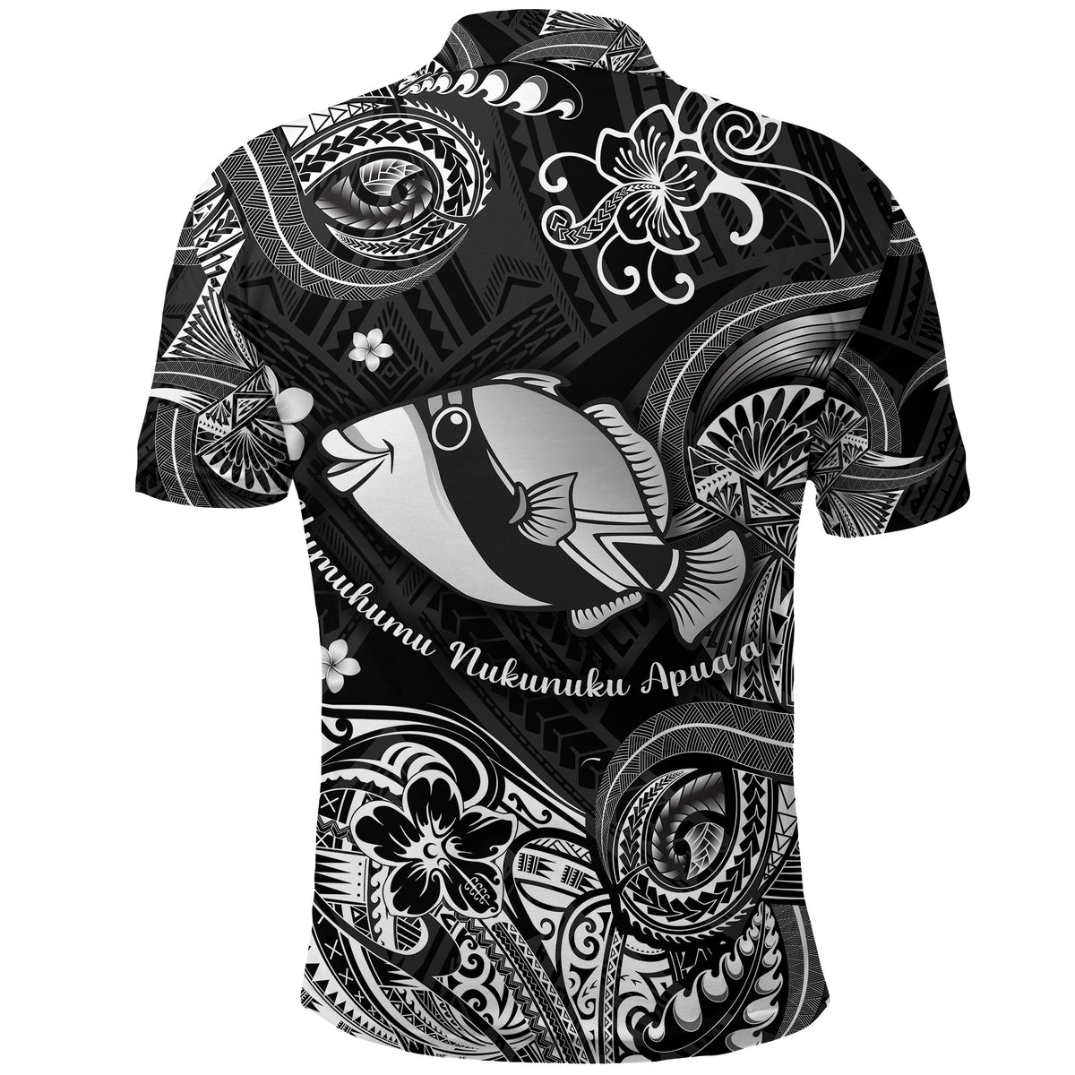 Hawaii State Fish: Humuhumu Nukunuku Apuaa Polynesian Polo Shirt Unique Style Black LT8 - Polynesian Pride