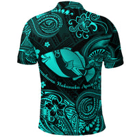 Hawaii State Fish: Humuhumu Nukunuku Apuaa Polynesian Polo Shirt Unique Style Turquoise LT8 - Polynesian Pride