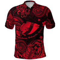 Hawaii State Fish: Humuhumu Nukunuku Apuaa Polynesian Polo Shirt Unique Style Red LT8 - Polynesian Pride