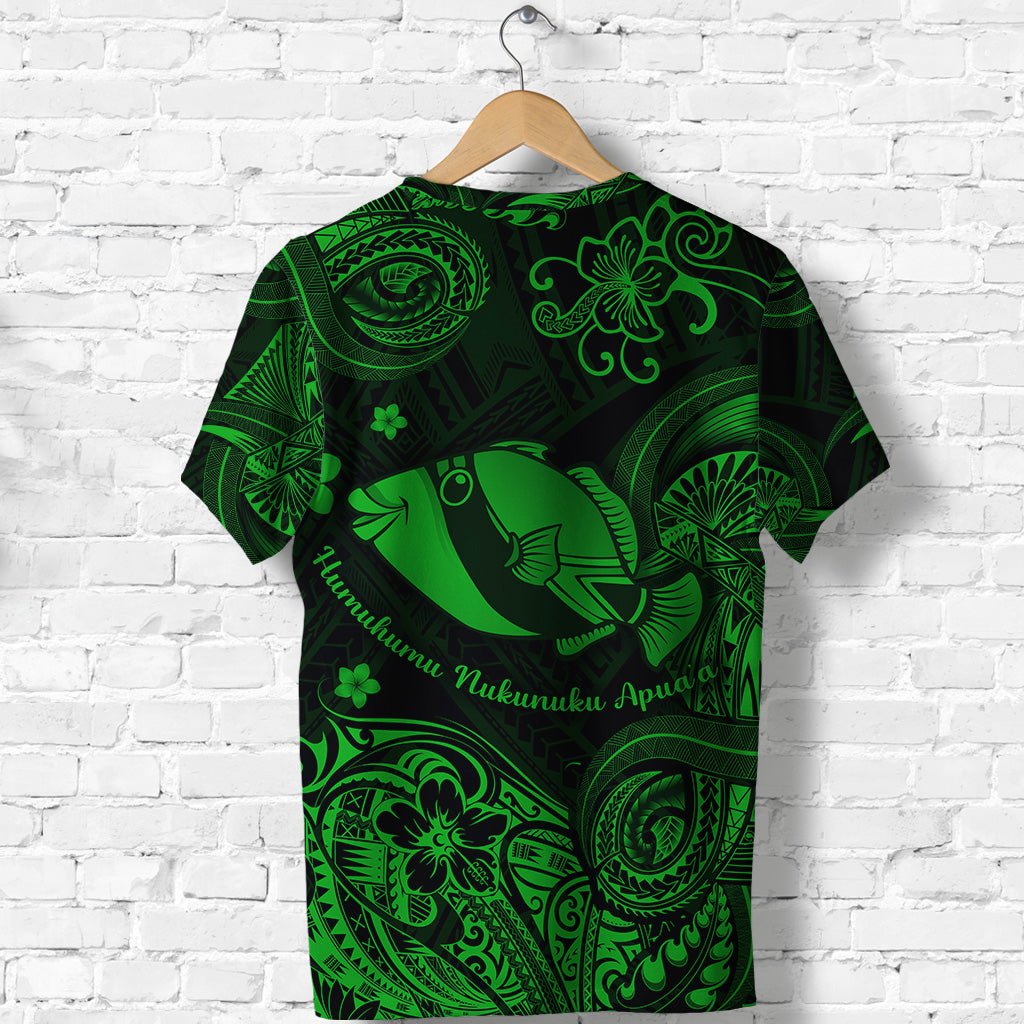 Hawaii State Fish: Humuhumu Nukunuku Apuaa Polynesian T Shirt Unique Style Green LT8 - Polynesian Pride