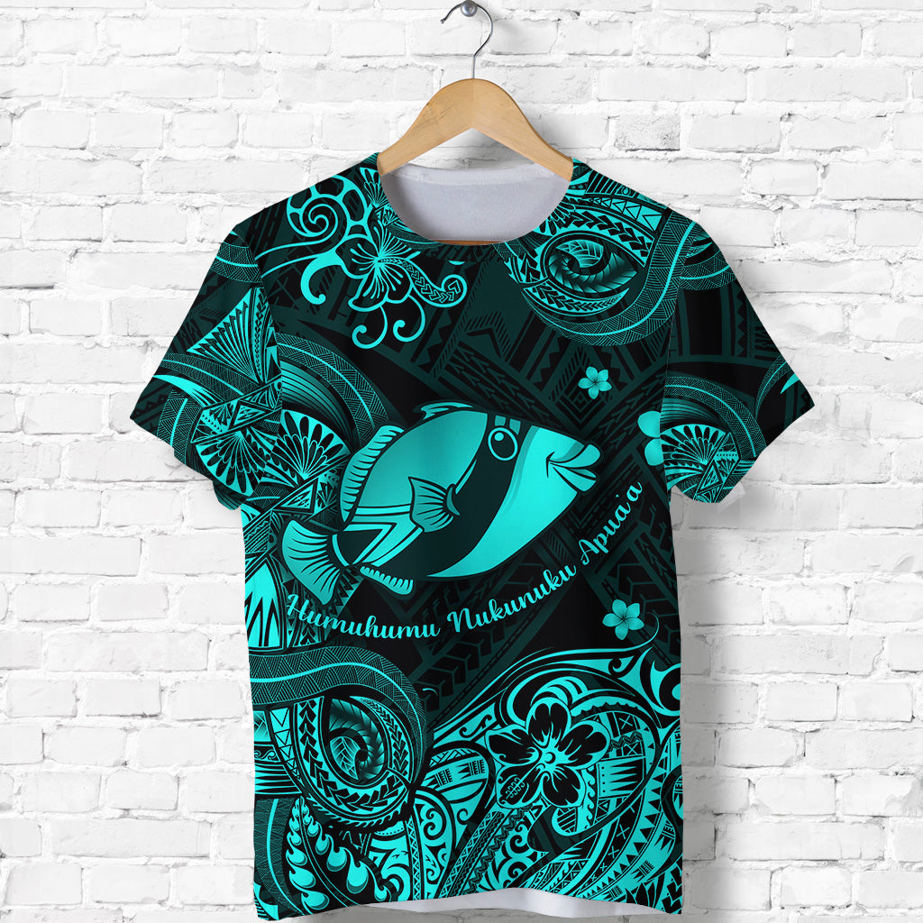 Hawaii State Fish: Humuhumu Nukunuku Apuaa Polynesian T Shirt Unique Style Turquoise LT8 - Polynesian Pride