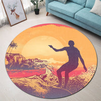 Hawaii Suffer Round Carpet AH - Polynesian Pride