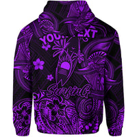 Custom Hawaii Surfing Polynesian Hoodie Unique Style Purple LT8 - Polynesian Pride
