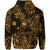 Custom Hawaii Surfing Polynesian Zip Hoodie Unique Style Gold LT8 - Polynesian Pride