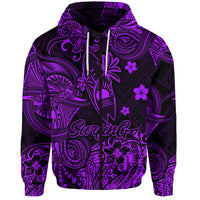 Custom Hawaii Surfing Polynesian Zip Hoodie Unique Style Purple LT8 - Polynesian Pride