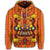 Hawaii Tiki Pattern Zip Hoodie - Polynesian Pride
