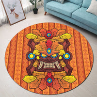 Hawaii Tiki Pattern Round Carpet - AH - Polynesian Pride
