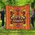 Hawaii Tiki Pattern Premium Quilts - AH Black - Polynesian Pride