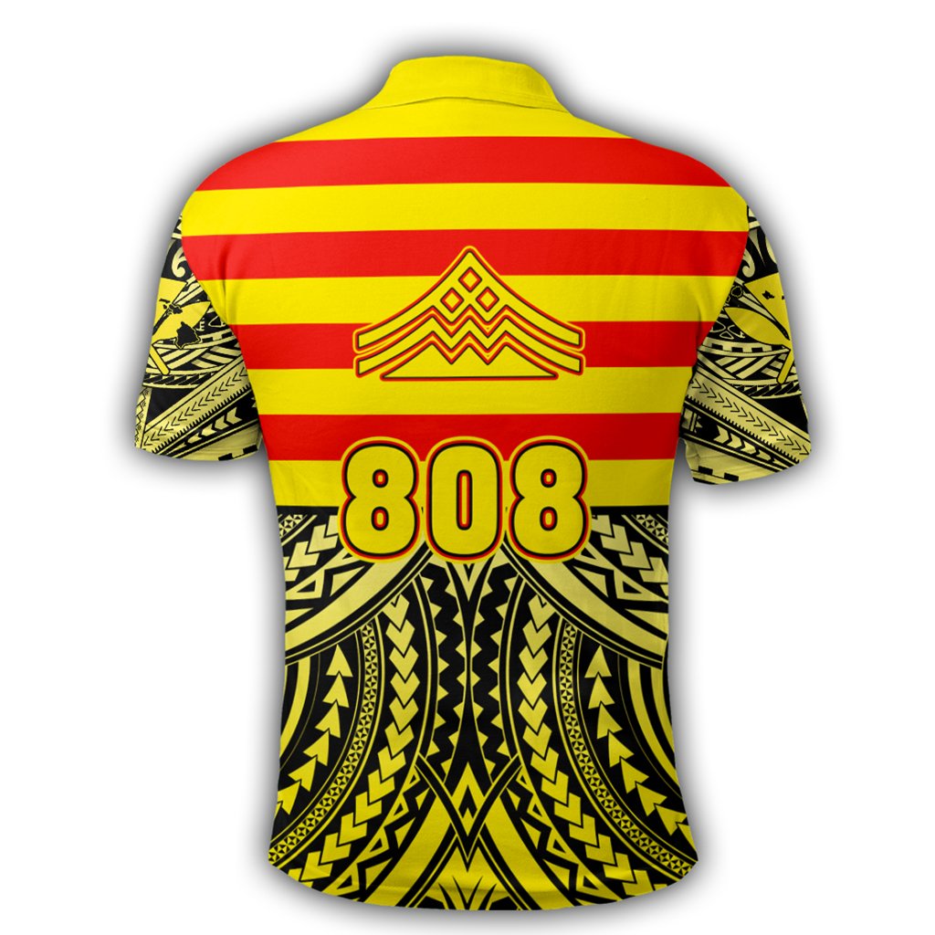 Hawaii Polo Shirt Hawaiian Mauna Kea Polo Shirt Speaka Style - Polynesian Pride