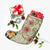 Hawaii Triple Marble Turtle Polynesian Hibiscus Christmas Stocking - AH - Benjamin Style - Beige - Polynesian Pride